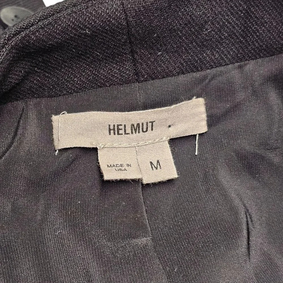 Helmut Lang Womens Long Sleeve One Button Classic Blazer Size Medium  Black - Picture 9 of 12